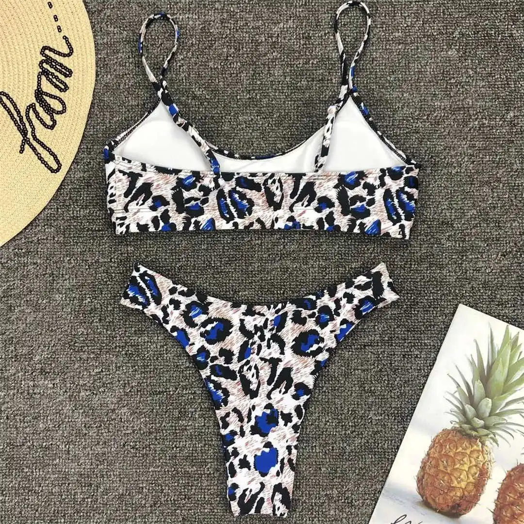 S - XL Sexy Leoparden-Bikini, Damen-Badebekleidung, zweiteiliger Bikini, brasilianischer Badeanzug, Badeanzug, Modell V871SW. – Detail 40