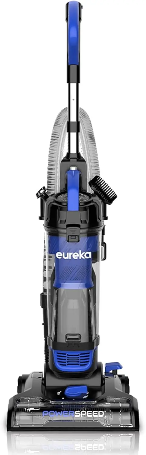 

Eureka Lightweight Powerful Upright Vacuum Cleaner for Carpet and Hard Floor, PowerSpeed, New Model,Blue,black/New Model