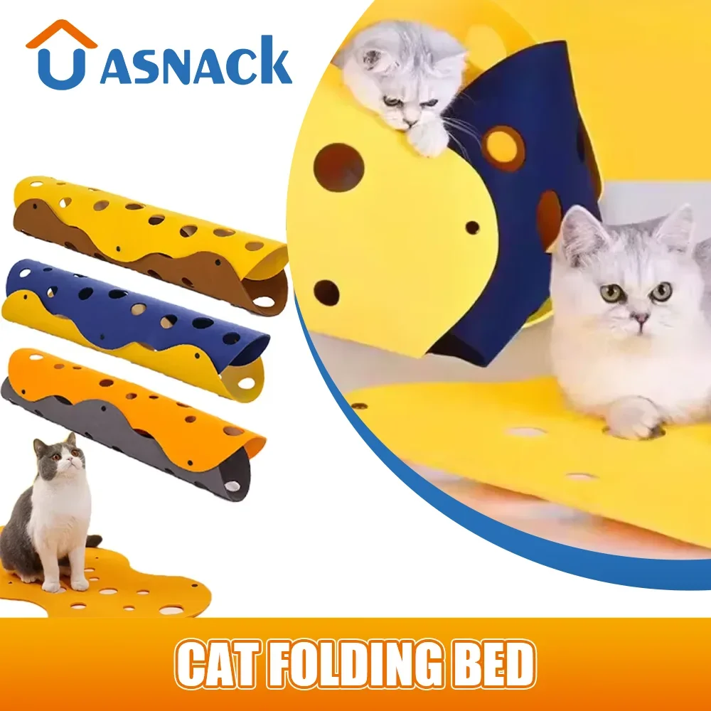 

DIY Cat Play Mat Cat Folding Bed Cat Tunnel Bed Interactive Pets Toys with Pets Companion Blanket Teasing Pets Toys