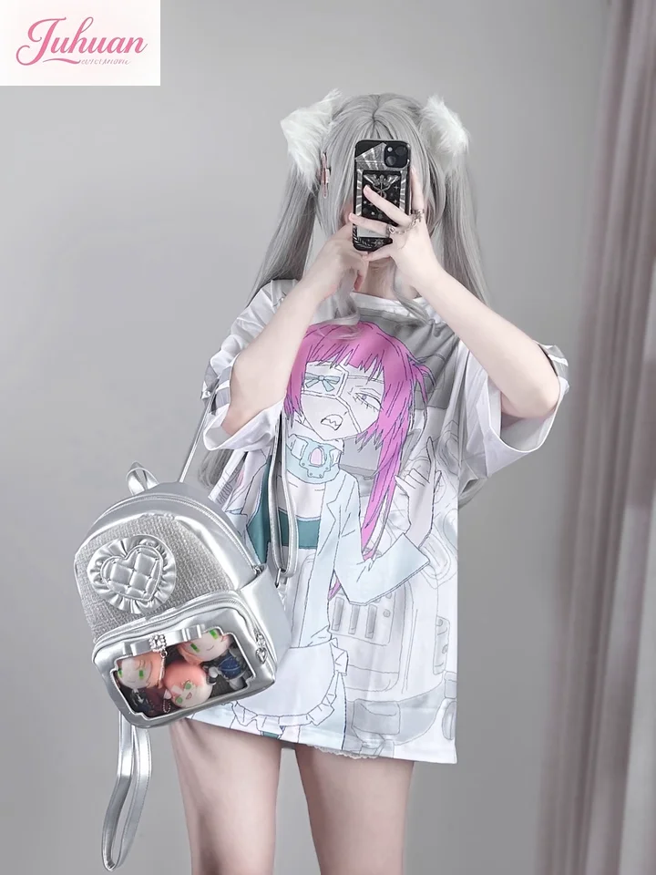 Sistema di miniera giapponese prodotta in massa ltabags borsa bidimensionale da donna per piccoli alimenti borsa per bambini Zaino per dolore d'amore con fiocco in strass Lolita