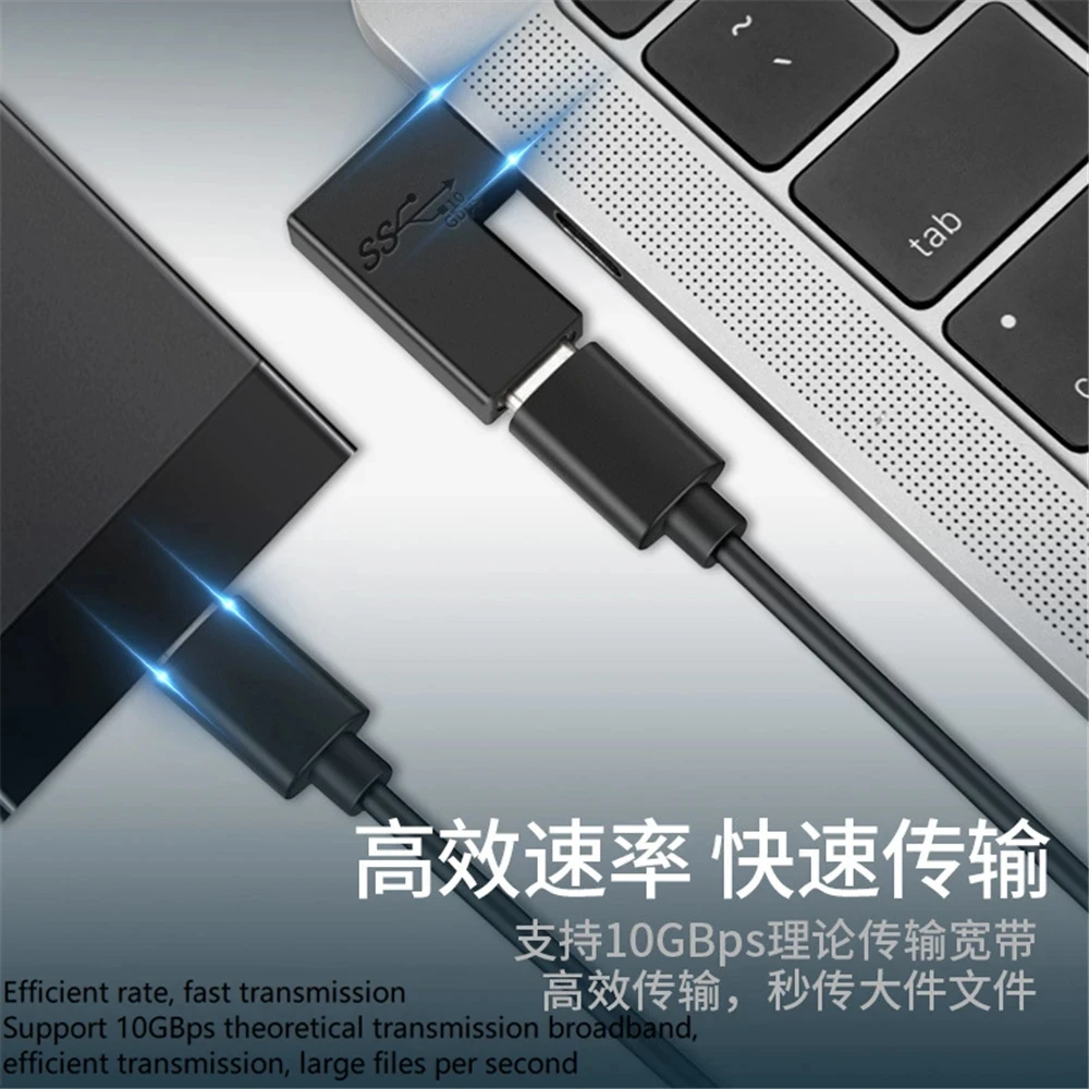 Convertidor extensor de cambiador tipo C, adaptador USB 3,0 a type-c3.1Male a Micro USB hembra, convertidor de USB-C, 10gbps, adecuado para