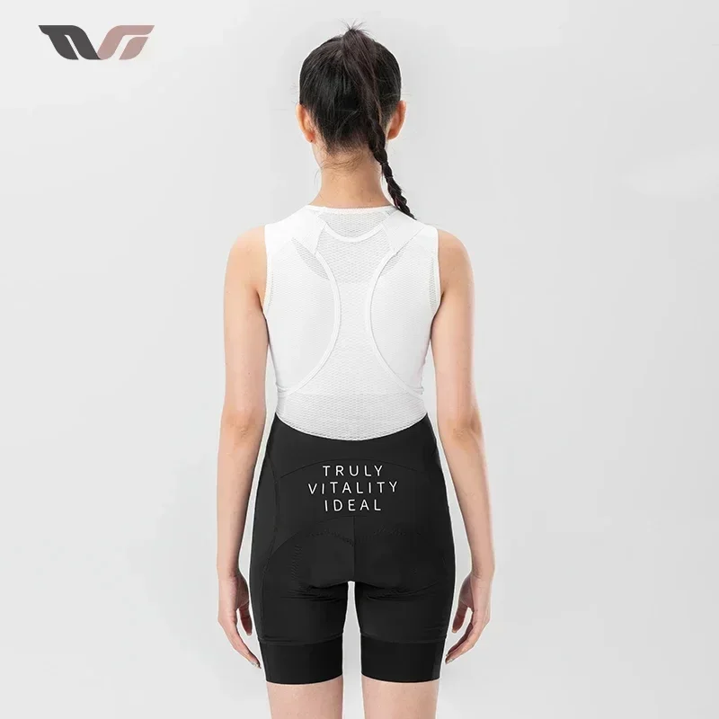

ROCKBROS TVI Series Cycling Bib Shorts Breathable Seamless Women Bicycle Pants Bike Shorts Long Distance MTB Padded Shorts Tight