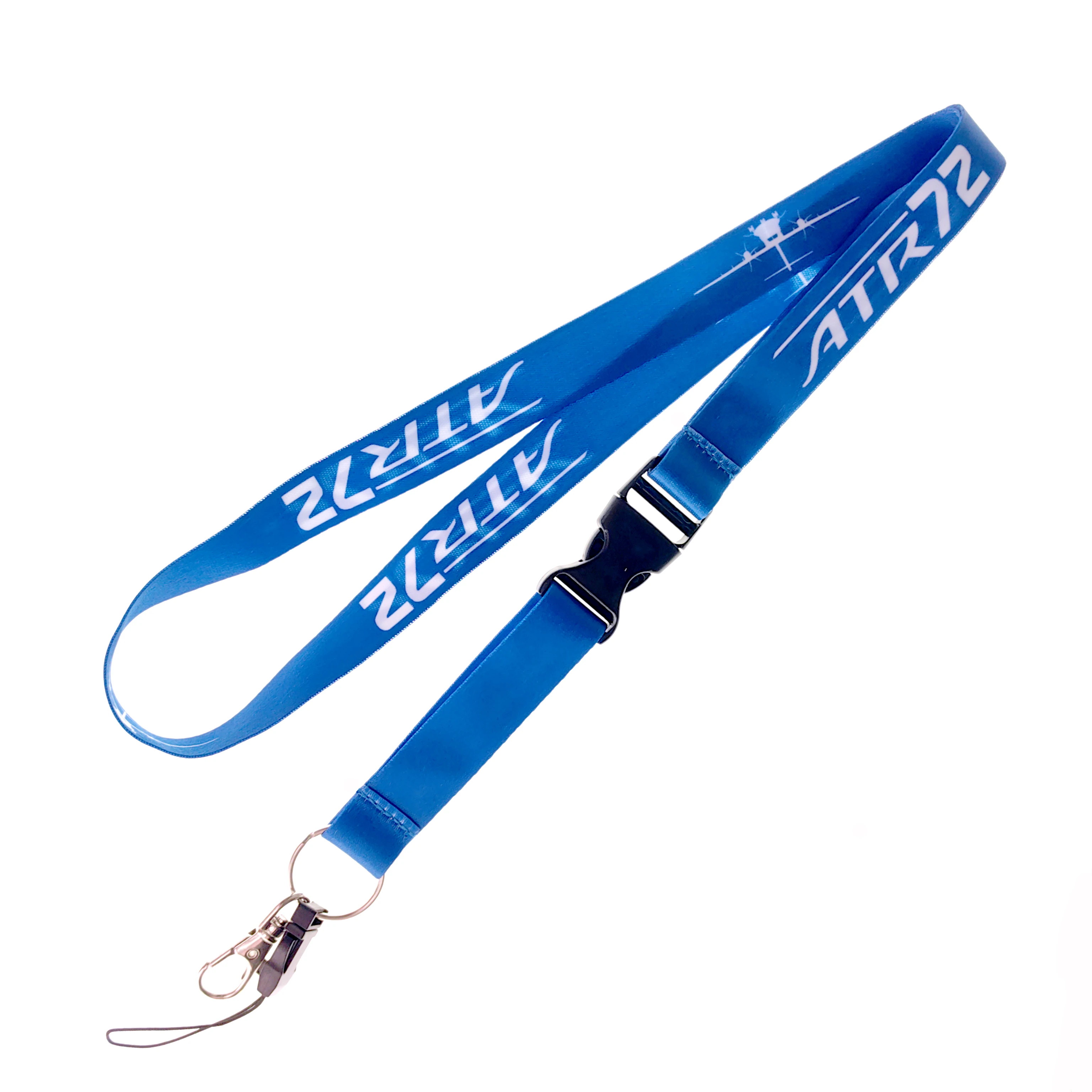 1PC Fashion Lanyard Key Chain With Snap Buckle Airplane Personnel Christmas Gift Work Badge ID Card Lanyard Halterneck