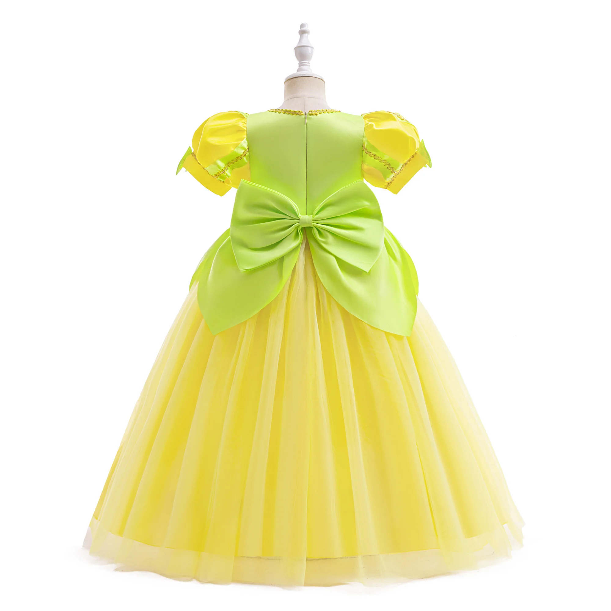 Elf Tinker Bell Girls Dress Carnival Cosplay Costume Performance Princess Kids Clothing Birthday Dress Halloween Christmas Gown