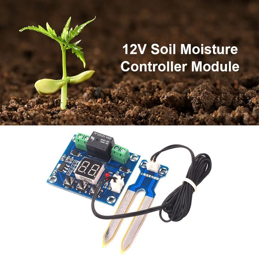 Irrigation System Automatic Detector Soil Humidity Sensor Controller Irrigation System Automatic Watering Module 12V