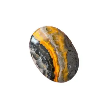 

Natural AAA Quality Bumble Bee Jasper Crystal Palm Stone For Reiki-1PC