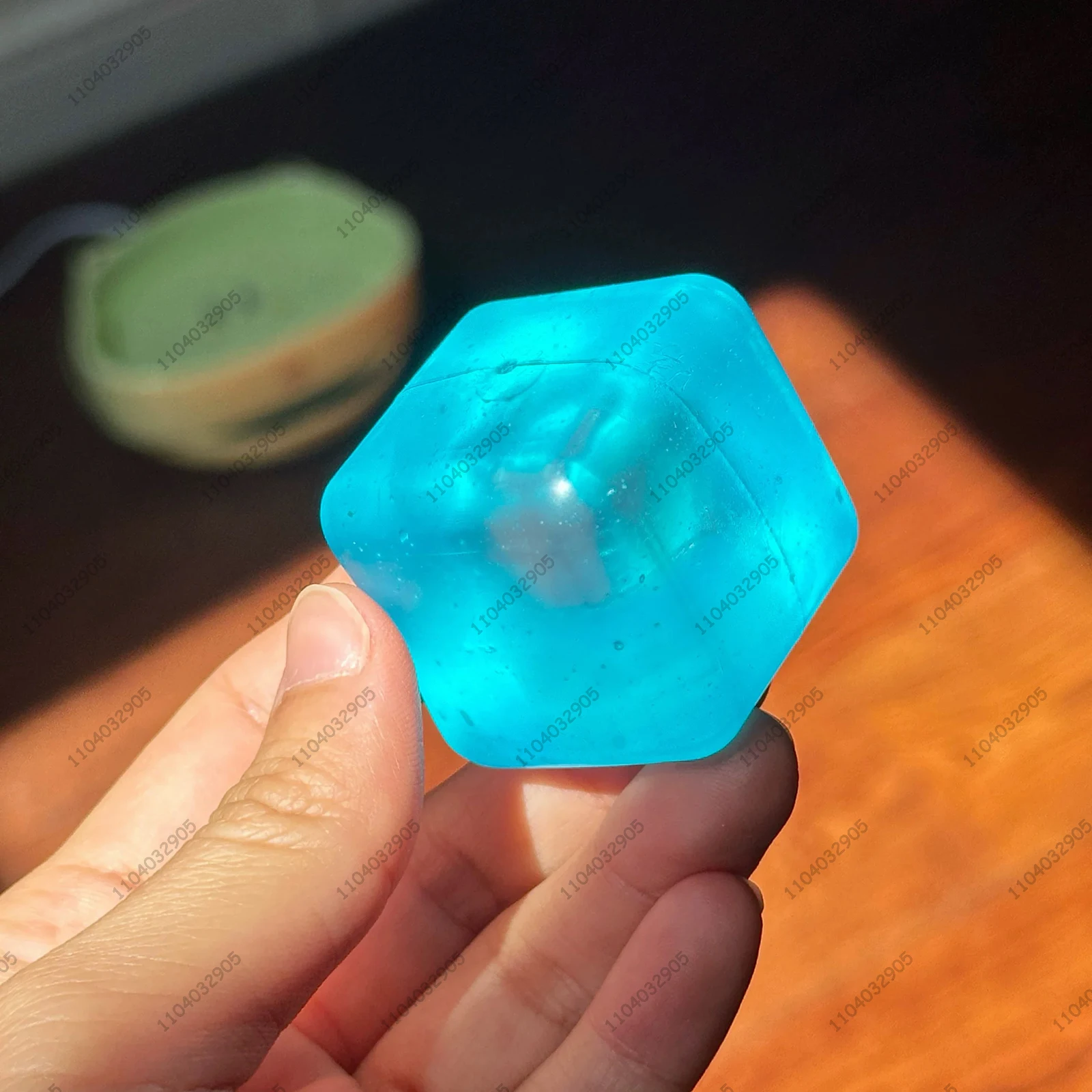 Cubo de hielo grande, bloque de hielo, bola antiestrés, juguete para apretar, cubo de hielo de cristal, juguete antiestrés, liberación de estrés, juguete para relajar las manos, regalo