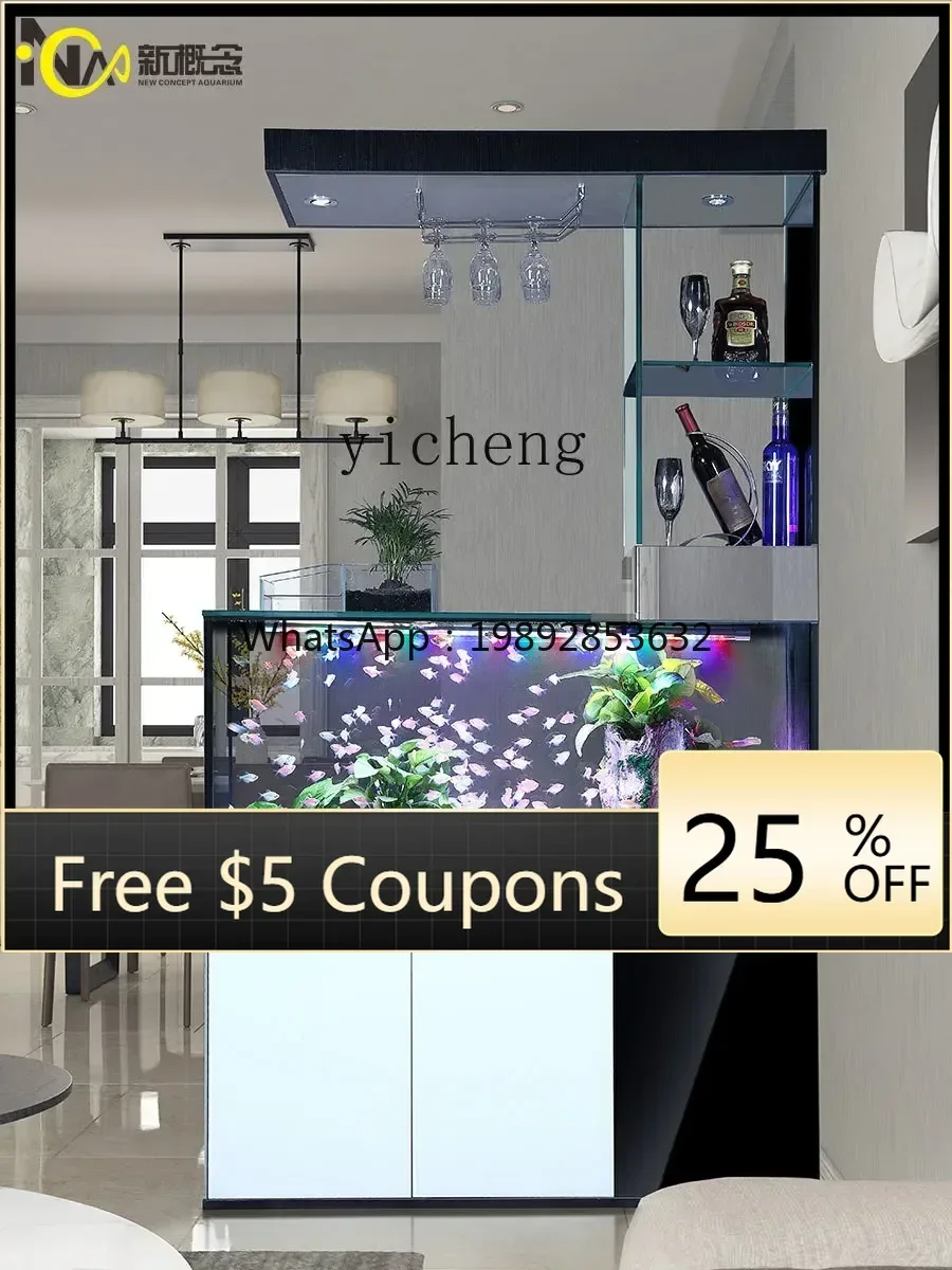 

W3-20 Fish Tank Living Room Small Change Water Ecological Self-Circulation Floor Household Bottom Filter Aquarium