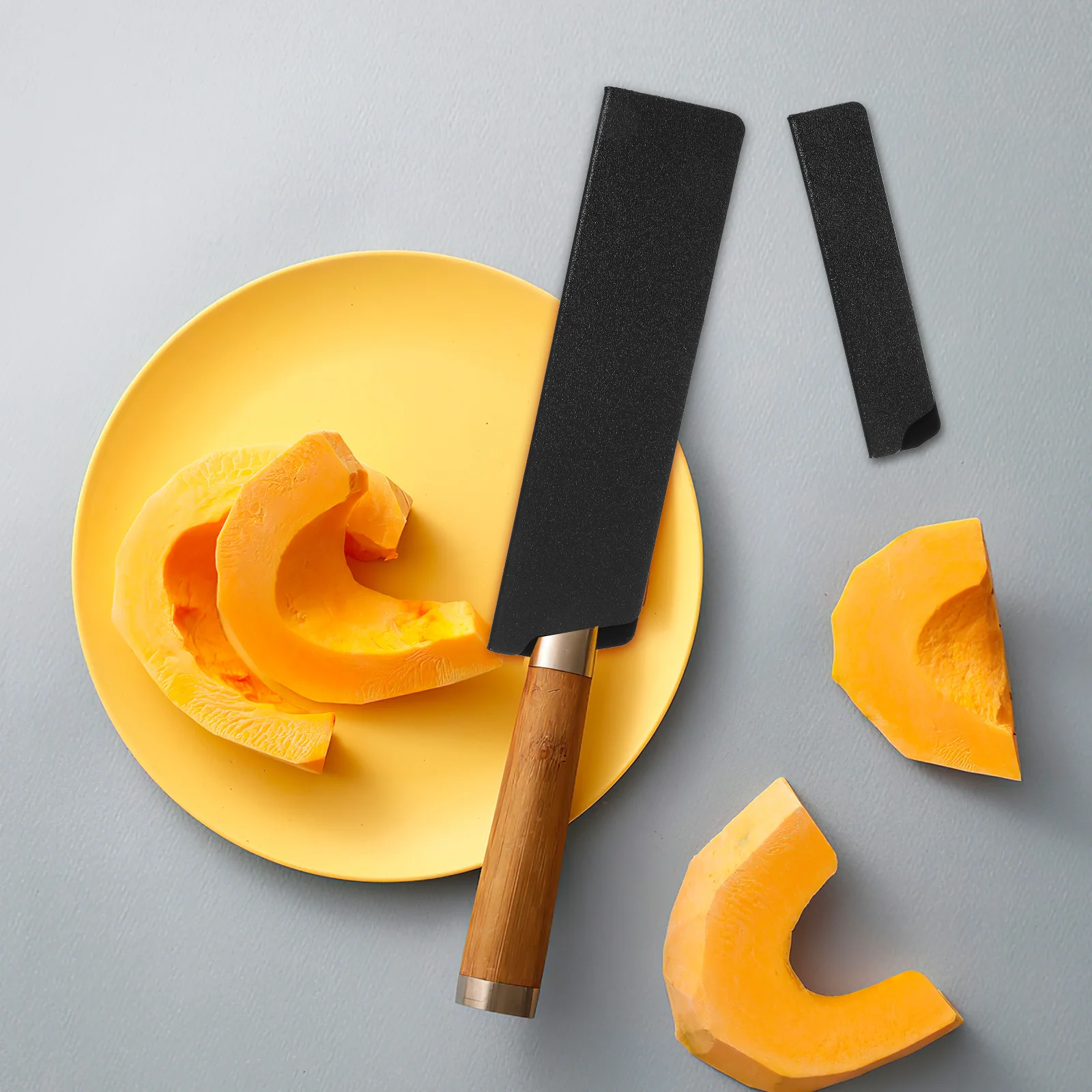 2Pcs Chef Knife Sheath Set Felt Lined Protector for 8-Inch 35-5-Inch Knives Easy Slide No Abrasion Guard Guard Set