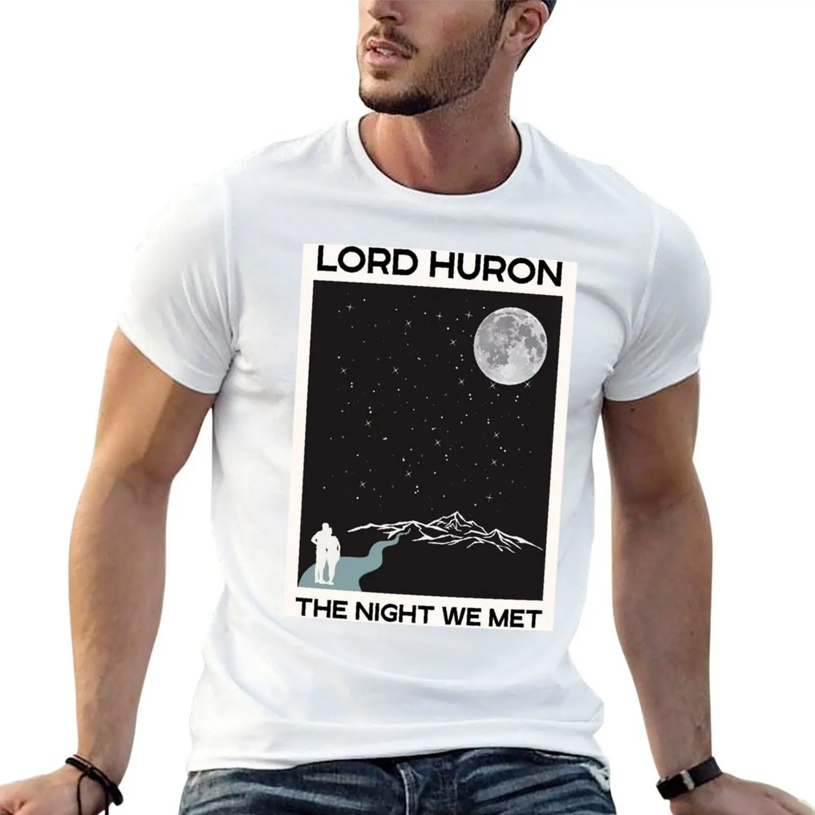 Lord Huron,The Night We Met Gig T-Shirt t shirts with prints man t shirt designer funny t shirts cotton T-shirt