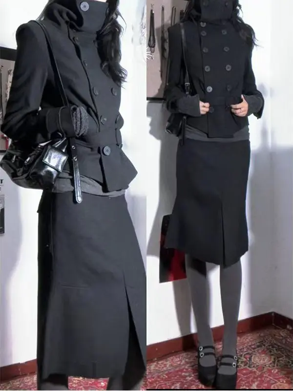 early-japanese-sle-winter-outfit-for-girls-double-row-button-stand-collar-f-skirt-two-piece-set-vintage-lolita-clothing