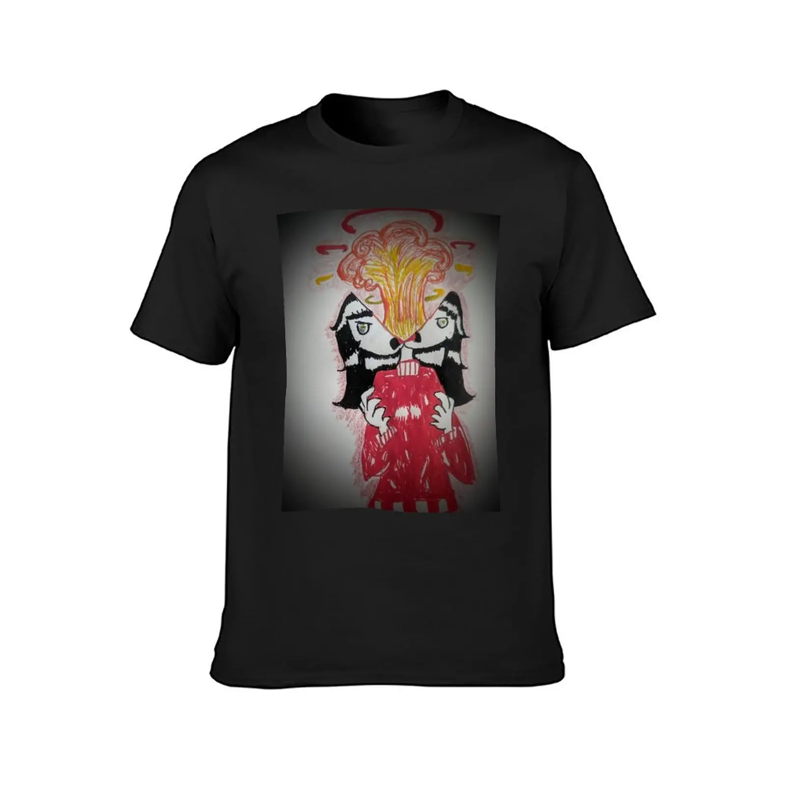 Exploding head T-Shirt anime clothes sublime mens t shirts casual stylish