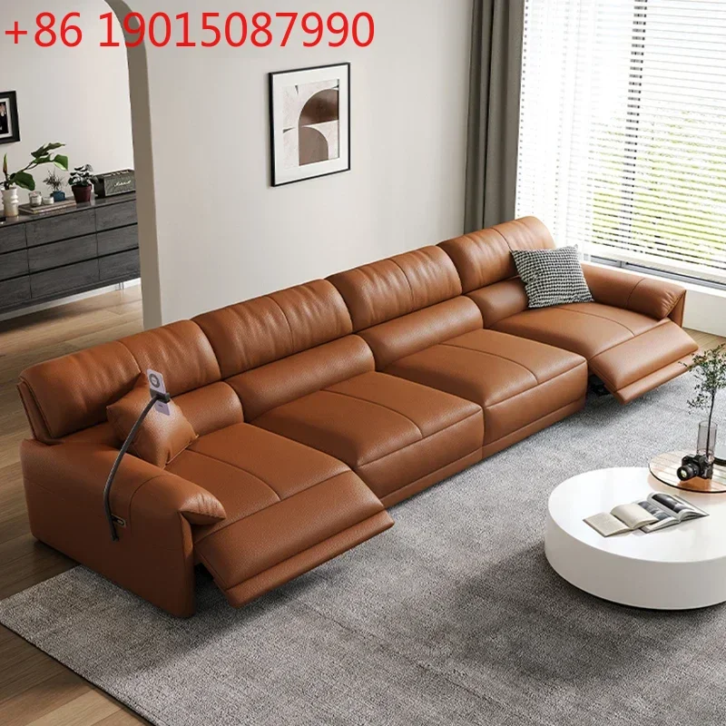 Design Filler Brown Living Room Sofas Back Support Bedrooms Recliner Electric Sofa Luxury Modern Divani Per Soggiorno Furniture