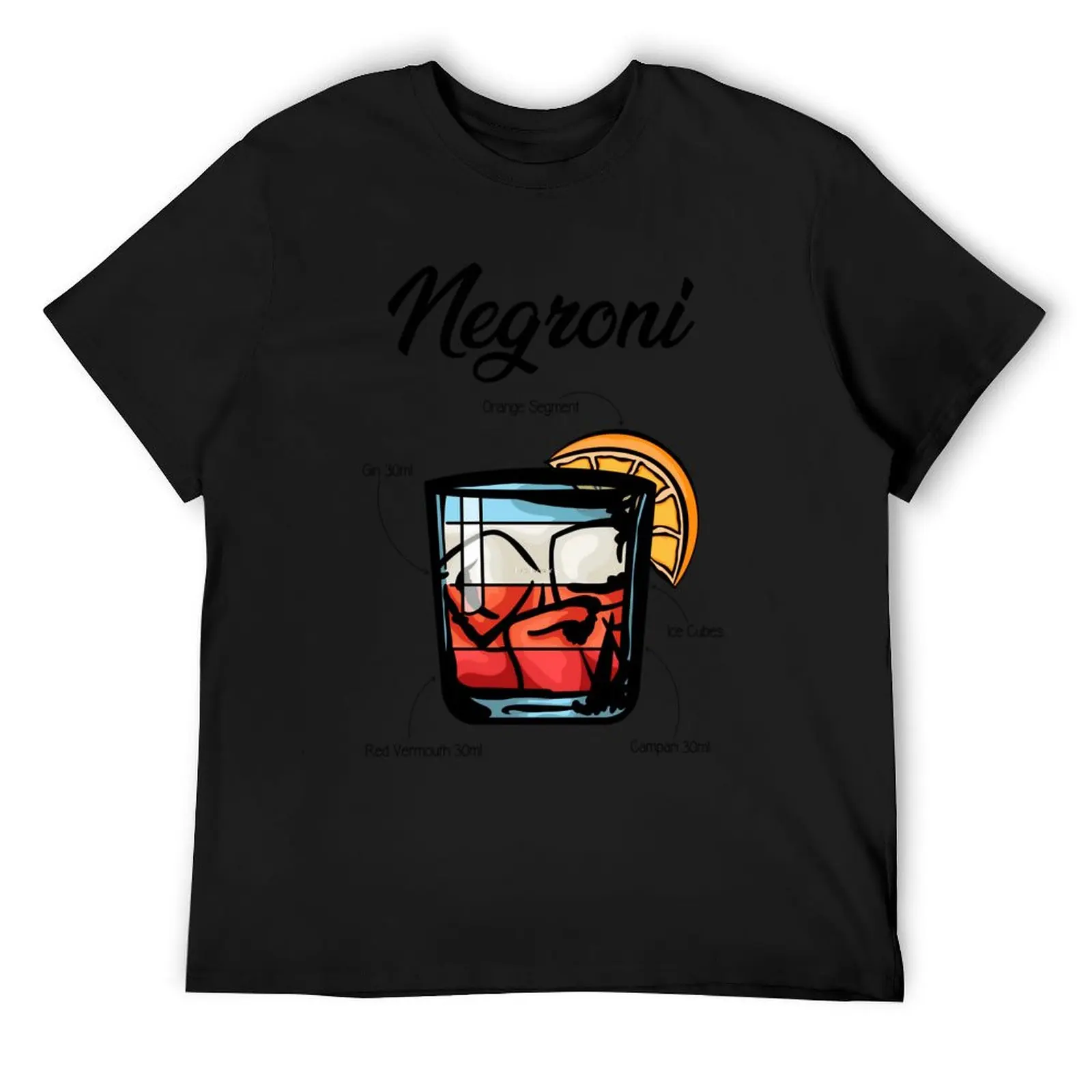 Negroni Cocktail Recipe \t T-Shirt anime stuff basketball graphic tees mens graphic t-shirts