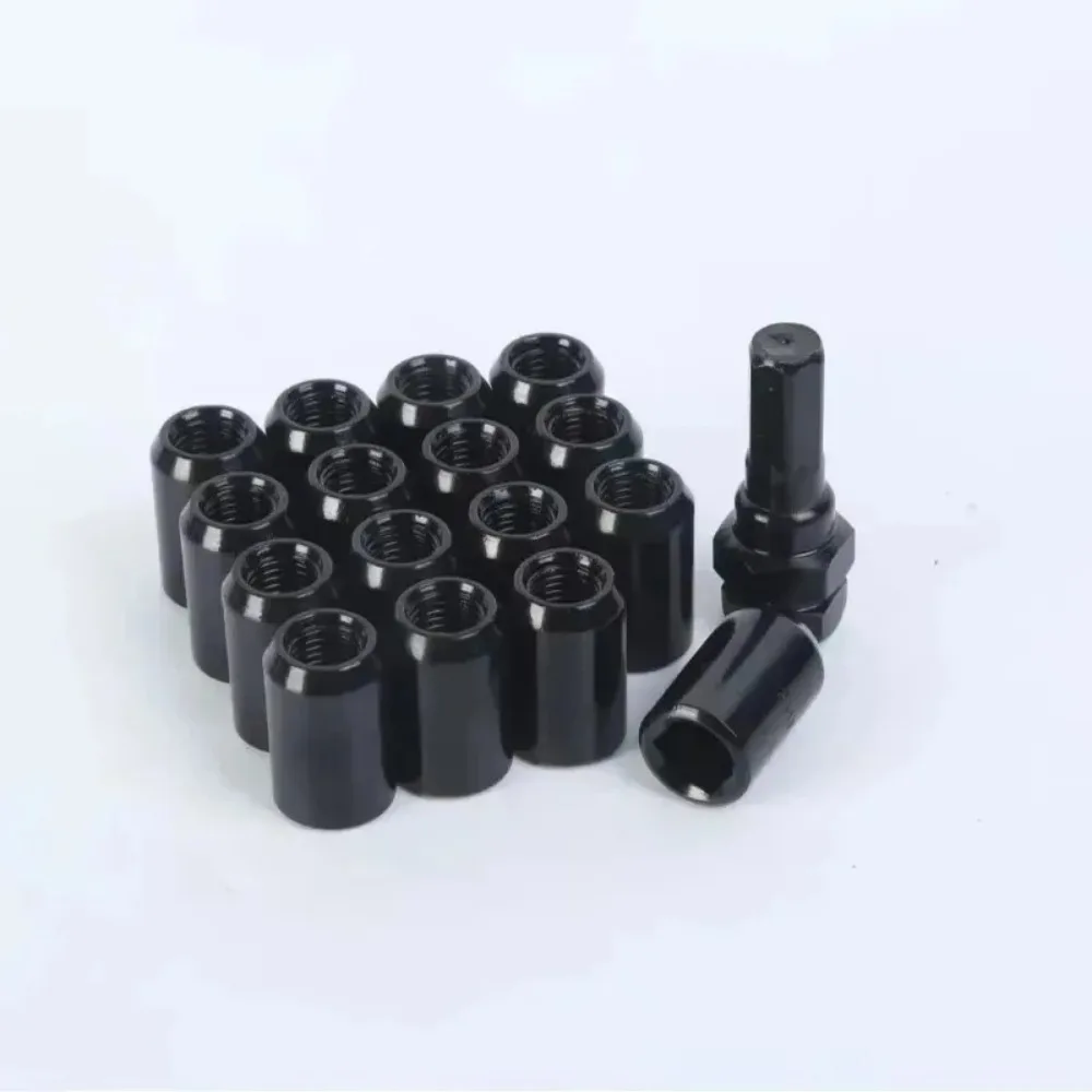 

For Racing Lug Wheel Nuts Screw Aluminum Tuner Racing Lug Nut 20PCS M14*1.5 M12*1.5 Wheel Nuts Internal Hexagon Nut