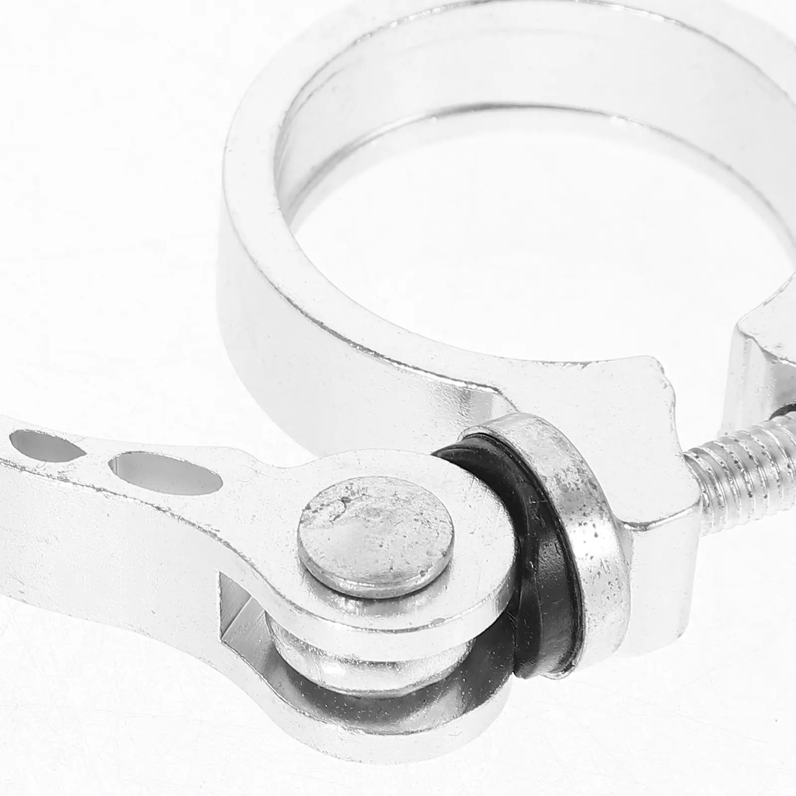Aluminum Alloy Cycling Seatpost Clamp, 30.4–31.8mm Quick Release Lock for Road & Fixed Gear Bikes (2 pcs)
