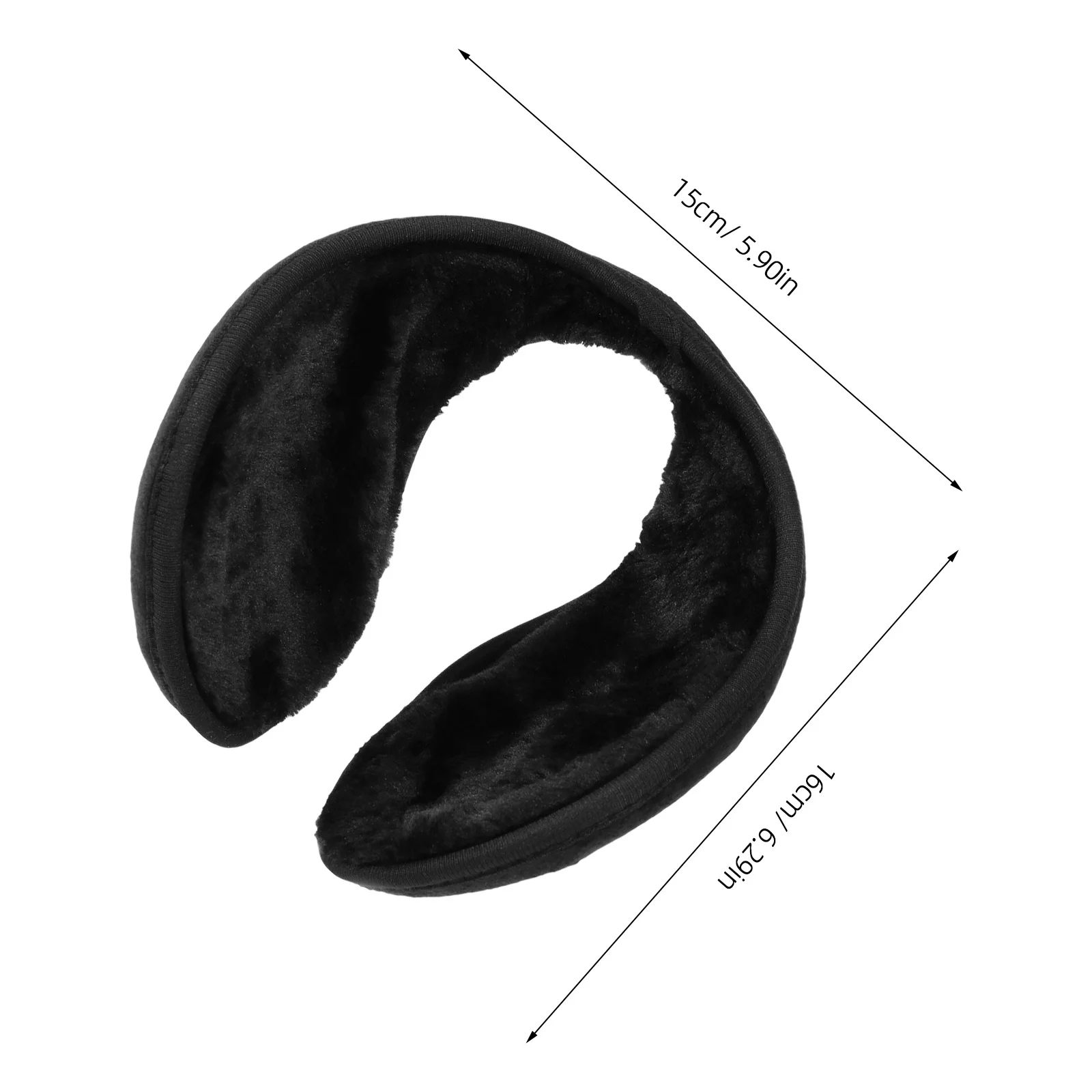 4 قطعة غطاء للأذنين للشتاء في الهواء الطلق من الصوف السميك لتدفئة الأذن للنساء والرجال خلف الرأس خفيف الوزن ودافئ لحماية الأذن للتزلج #5