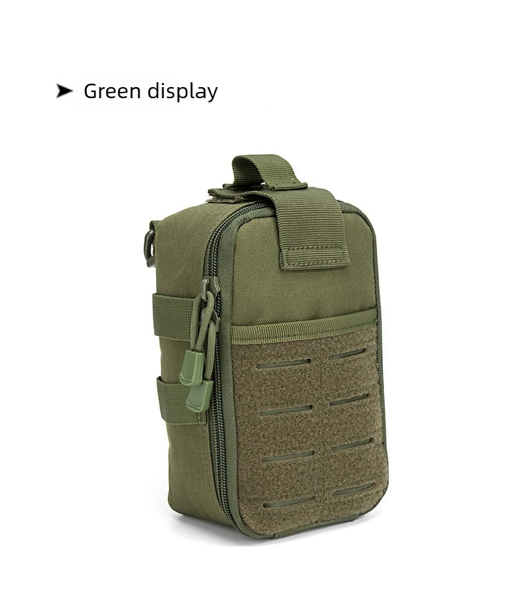 Tactical MOLLE First Aid Pouch 600D Nylon Water Resistant EDC Medical Bag Organizer for Outdoor Hunting Hiking Camping