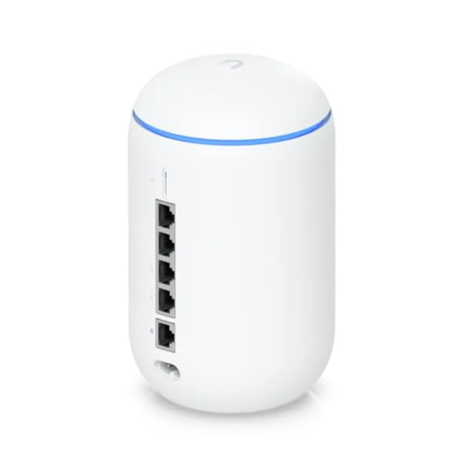 

Беспроводной маршрутизатор Ubiquiti Dream Wi-Fi 6 IEEE 802.11ax Ethernet для дома и офиса с черным корпусом и высокоскоростным двухдиапазонным подключением