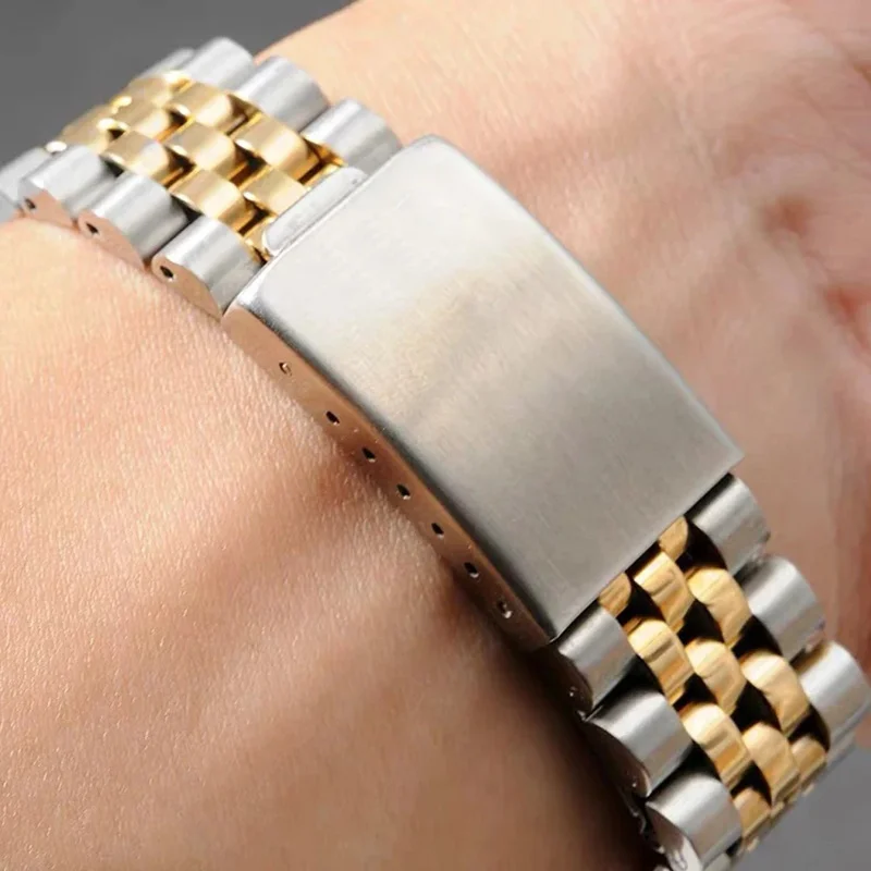 

18/19/22mm/20mm stainless steel luxury strap for Rolex 46mm 43 band metal solid watch loop for datejustseiko bracelet