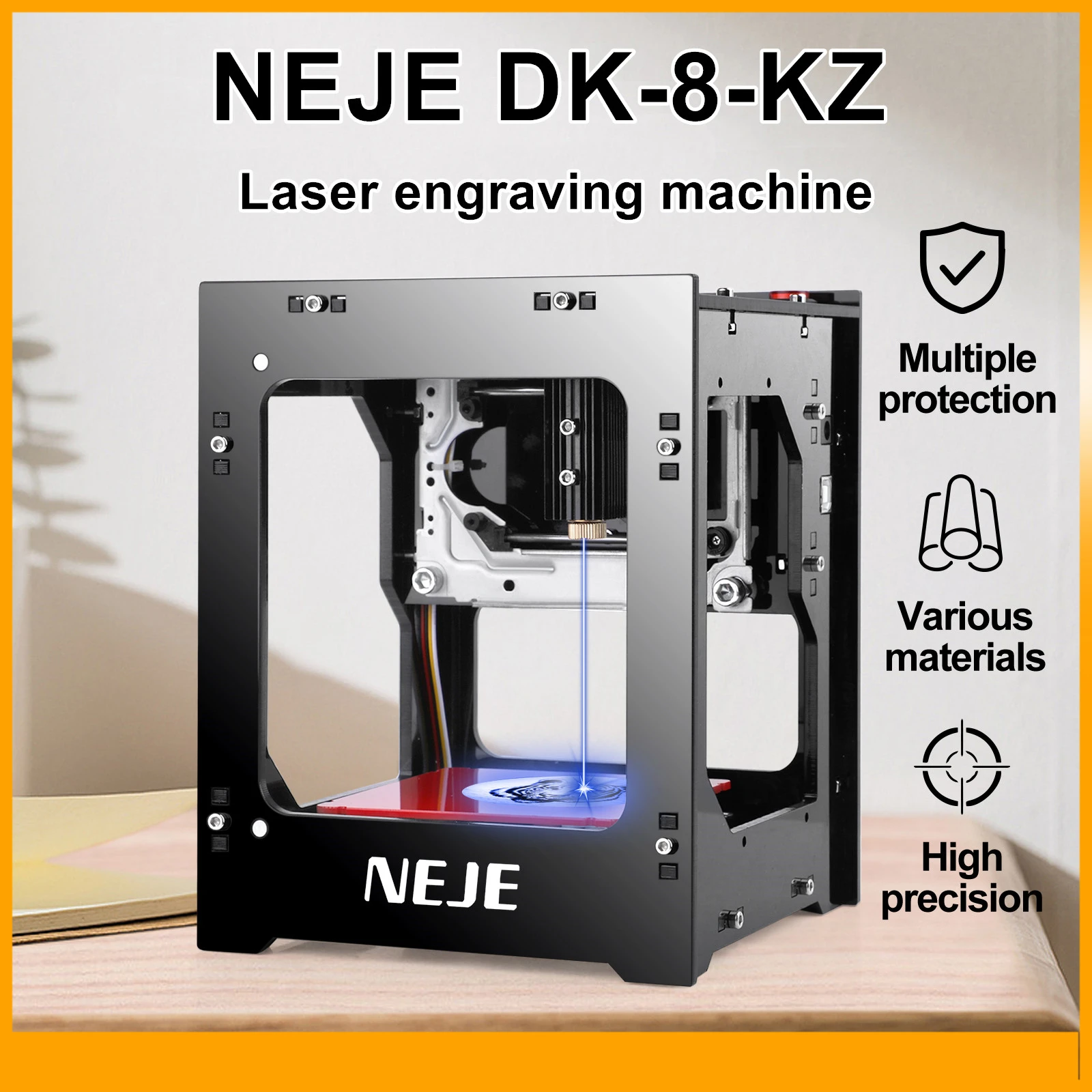 NEJE 3000mW laser engraver 445nm Wood Router Desktop Laser Printer Cutting Machine with NEJE Scanner wireless DIY Creation