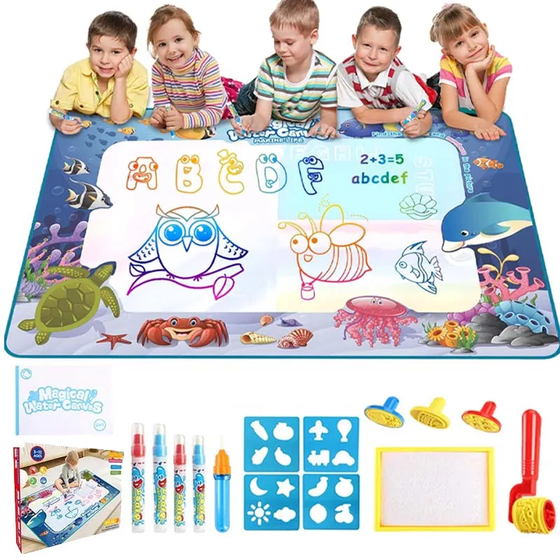 Magic Water Drawing Mat  Magic Doodle Board Reusable Writing Educational Pad for Children Toddler Learning Toys