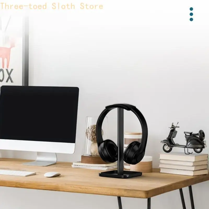 Innovativer Aluminium-Headset-Ständer, funktioneller Kopfhörer-Aufhänger, Desktop-Organizer E74A – Detail 7