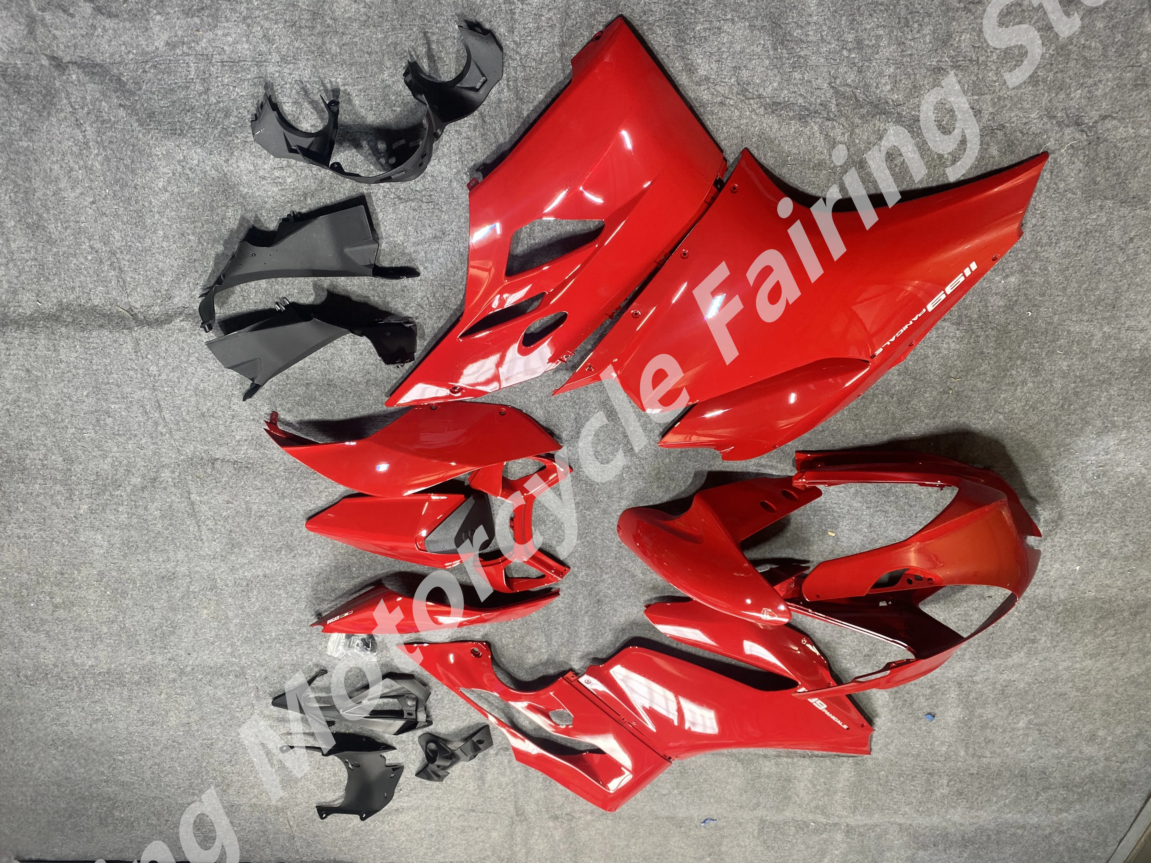 High quality ABS Fairing kits for DUCATI Panigale 899 1199 2012 2013 2014 black red plastic fairings set DUCATI 899 1199 12-14