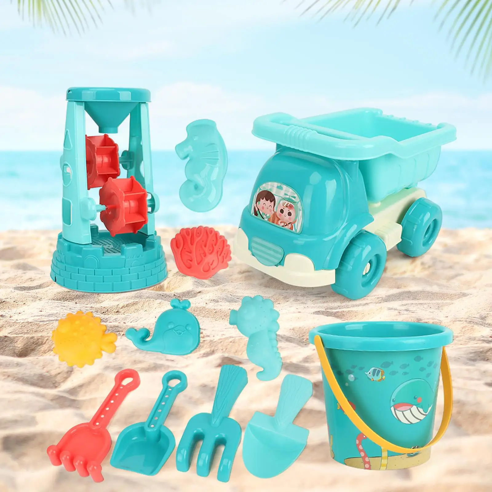 Conjunto de brinquedos de praia, brinquedo de areia de praia, conjunto de brinquedos de areia, brinquedos de praia, para jardim ao ar livre