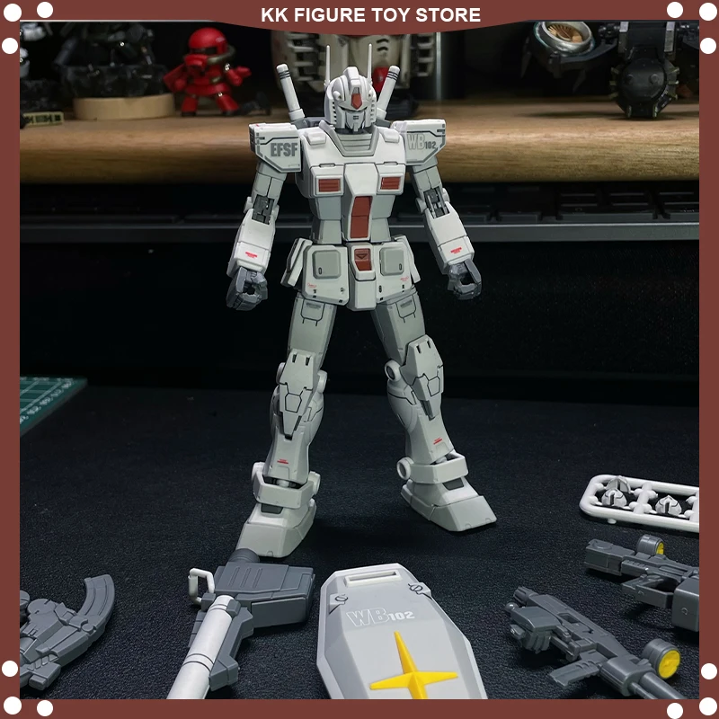 012 Model HG 1/144 Rx-78-2 Rollout Color Assembly  Model Kit Collection Action Figures  Mecha Robot Plastic Model Toy Gifts