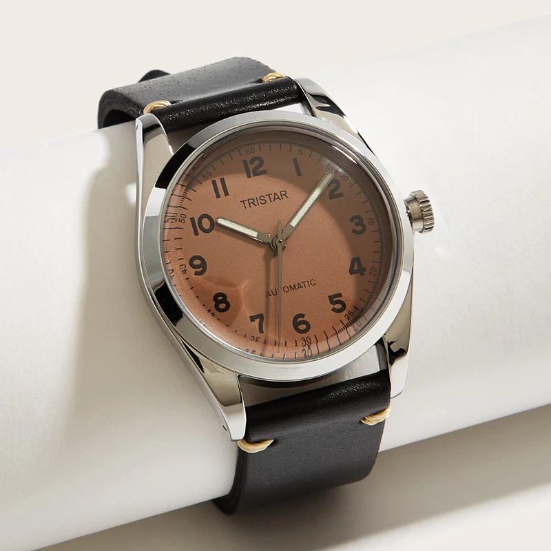 

Vintage Mechanical Watch Men 1960 Wristwatch Hand Wind Clock Classic Timepieces Automatic