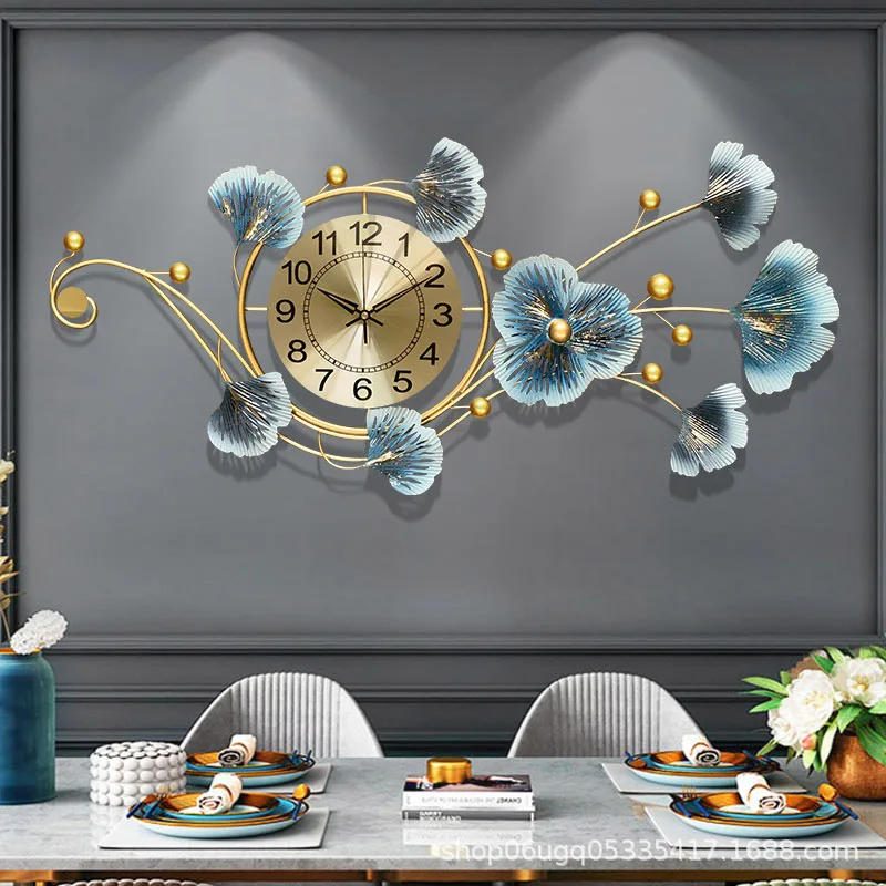 

Peacock Wall Clock Stylish Artistic Silent Wall Clock for Living Room Home Decor Modern Design for Hallway 37x82cm