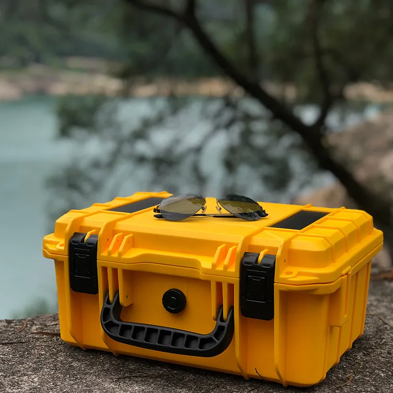 Camera Hard Case Waterproof Moisture Proof for DSLR Lens Photography Equipment with Foam Insert Portable Plastic Carrying Box