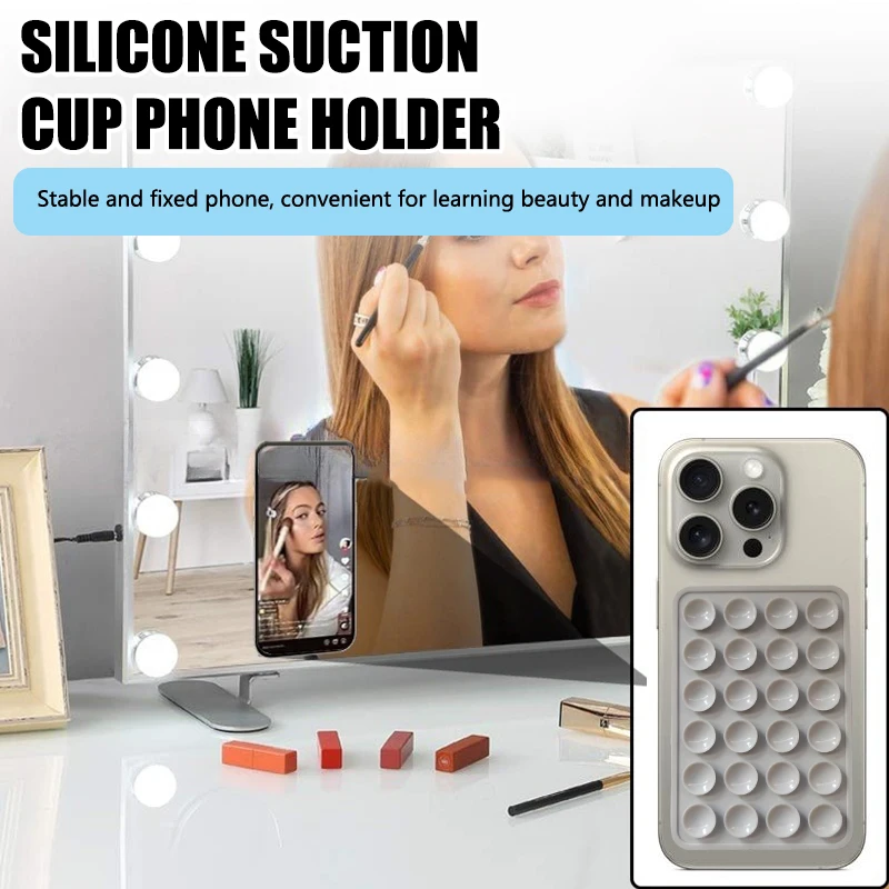 1PCS Backed Silicone Suction Pad For Mobile Phone Fixture Suction Cup Backed Adhesive Silicone Rubber Sucker Pad For Fixed Pad