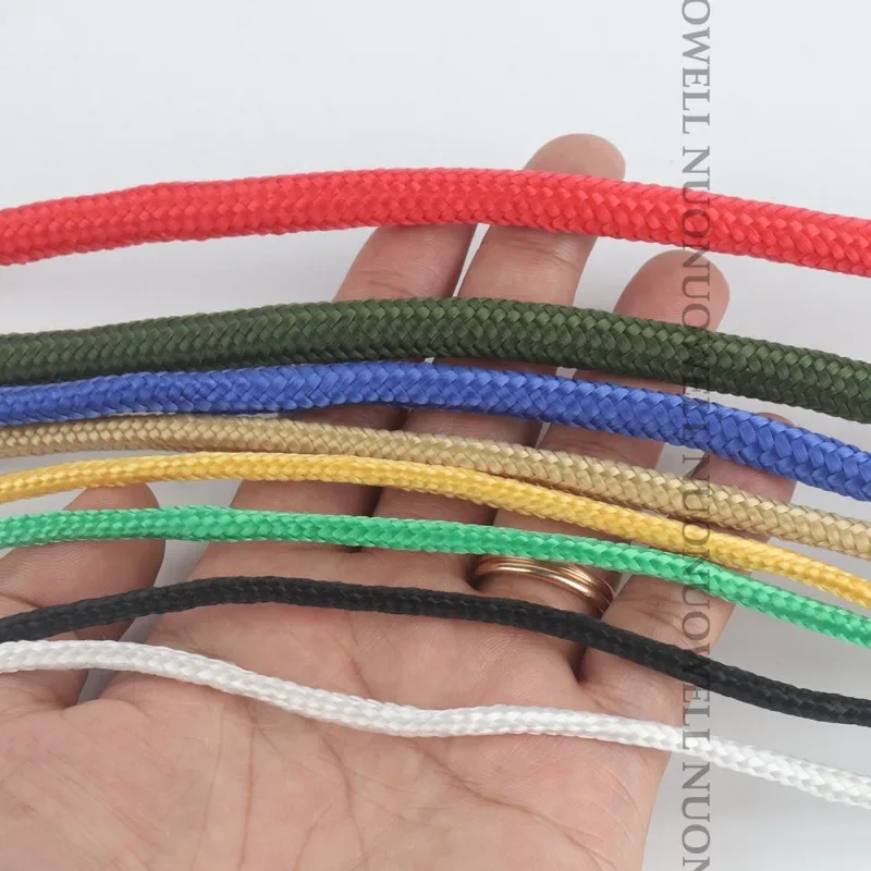 10~50m Φ8mm Survival Parachute Cord Lanyard Camping Climbing Rope Hiking Clothesline Playground Safety Fence Netting Rope
