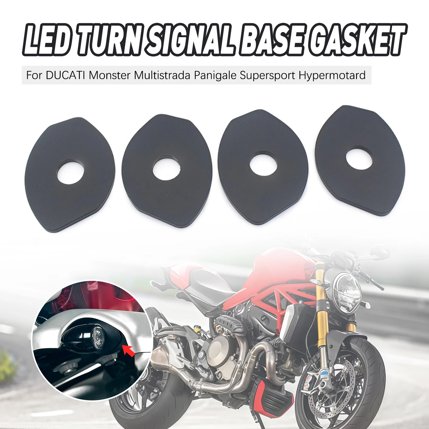 

Turn Signal Adapter Spacer Motorcycle Parts For DUCATI Monster 659 796 Multistrada 950 1200 Panigale 899 959 Hypermotard 796 821