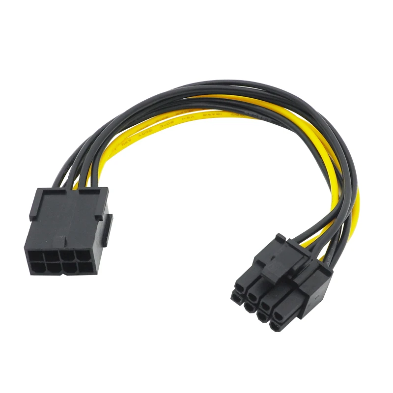 Cable de extensión de alimentación PCIe de 6 a 2 pines, divisor de adaptador PCI de 8 pines, fuente de alimentación PCI-e de 6 a 8 pines para vídeo PCI Express GPU