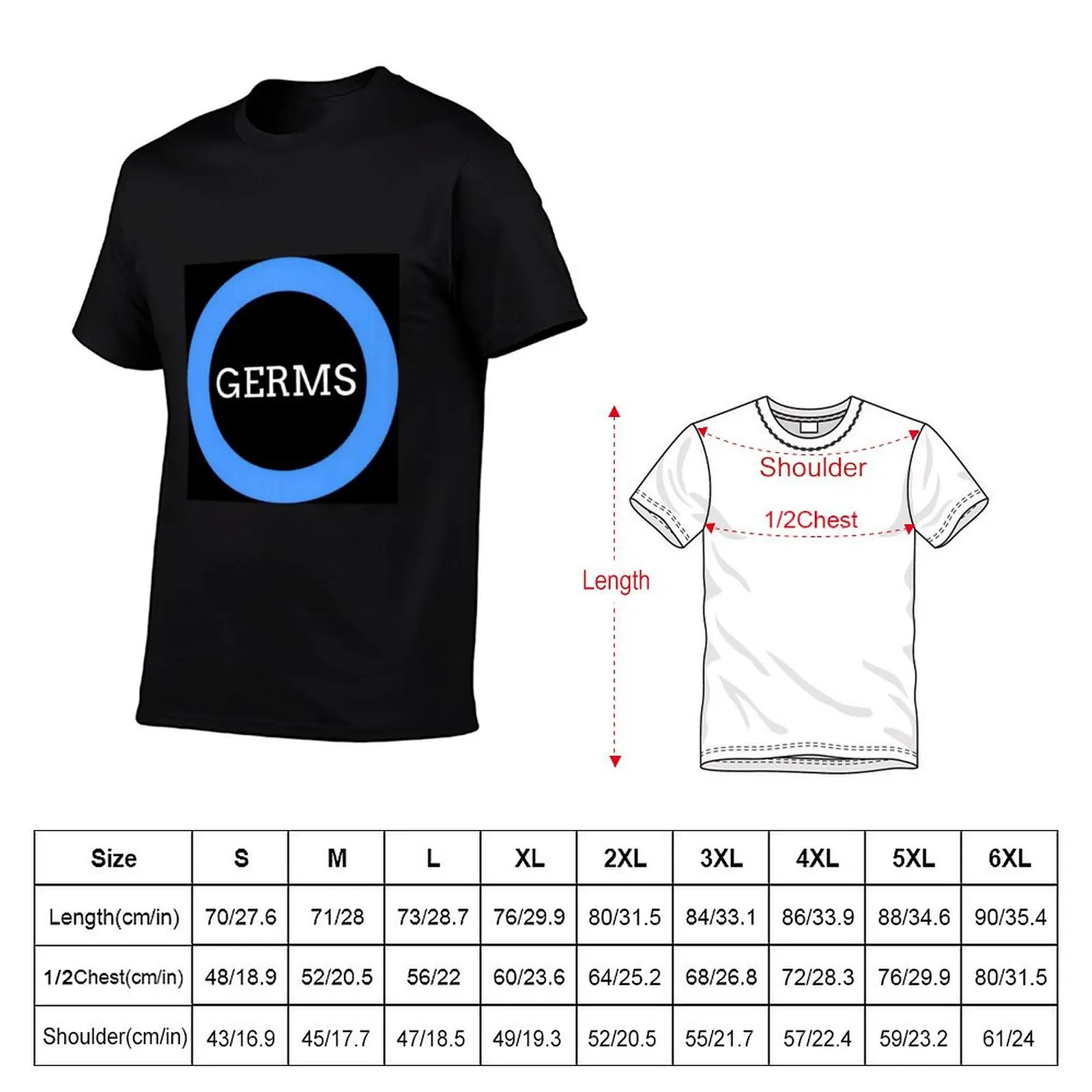 The Germs T-Shirt customs design your own kawaii clothes anime t shirts men clothes