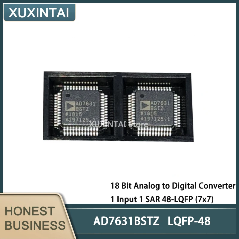 

5Pcs/Lot New Original AD7631BSTZ AD7631 18 Bit Analog to Digital Converter 1 Input 1 SAR 48-LQFP (7x7)