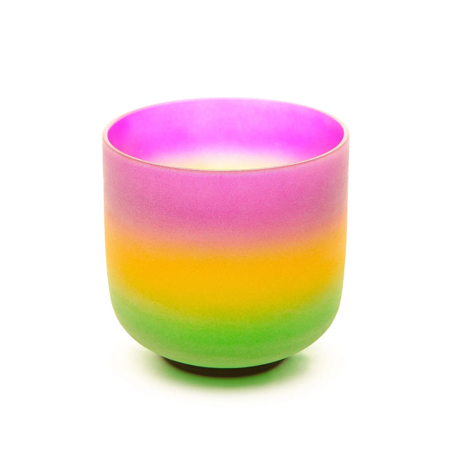 STAR LINKEP 7-Inch Rainbow Tinted Quartz Crystal Singing Bowl B-Note Crown Chakra Healing Sound Meditation Bowl 432Hz & 440Hz
