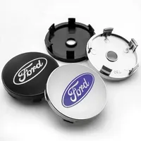4Pc 56mm 60mm Car Wheel Hub Center Cap For Ford Ranger Focus Kuga Mustang Mondeo Fusion Esco Rim Cover Emblem Stickers Accessory