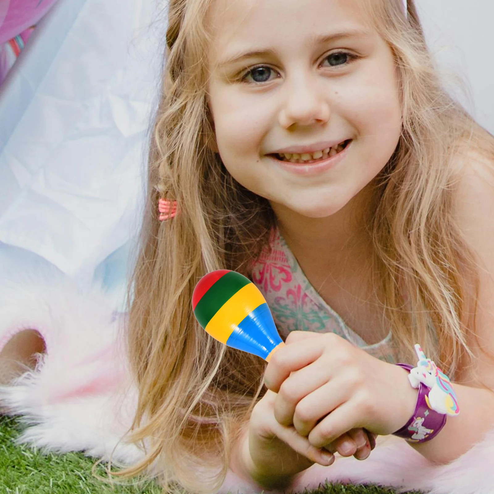 2Pcs Mini Sand Noise Maker Spielzeug Hammer Spielzeug Holz Maracas Shaker Kinder Musical Instruments Baby Noise Maker Geschenke