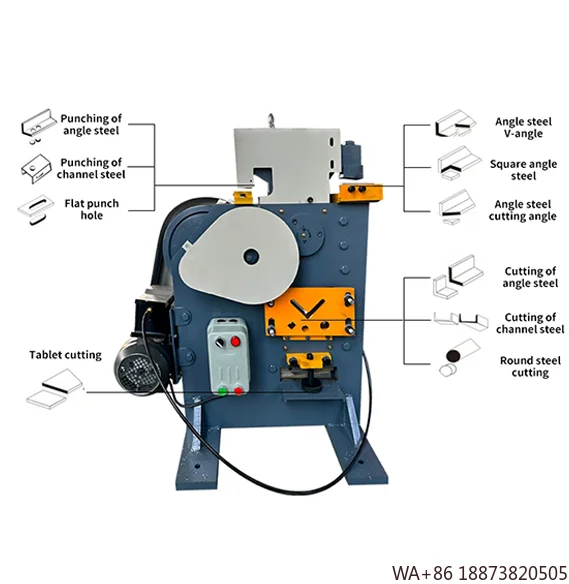 Machine High-performance 2.2kw Energy Saving Heavy-duty Construction Rebar Cutting & Punching   for Construction Site