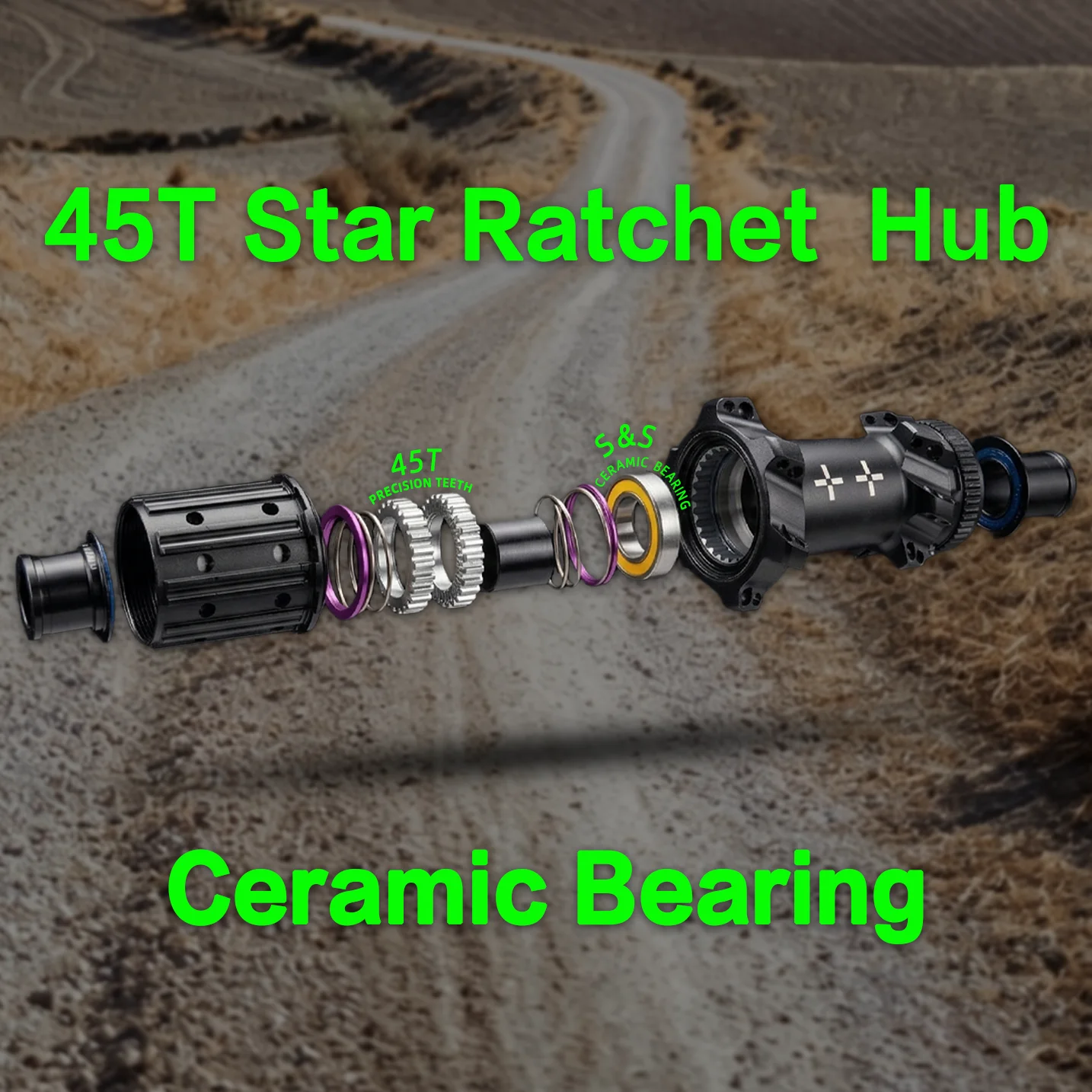 10PLUS E Series Bicycle Wheels 700C Carbon Gravel Ceramic Bearing Disc Brake Tubeless Ready 45T Star Ratchet Center Lock Pillar