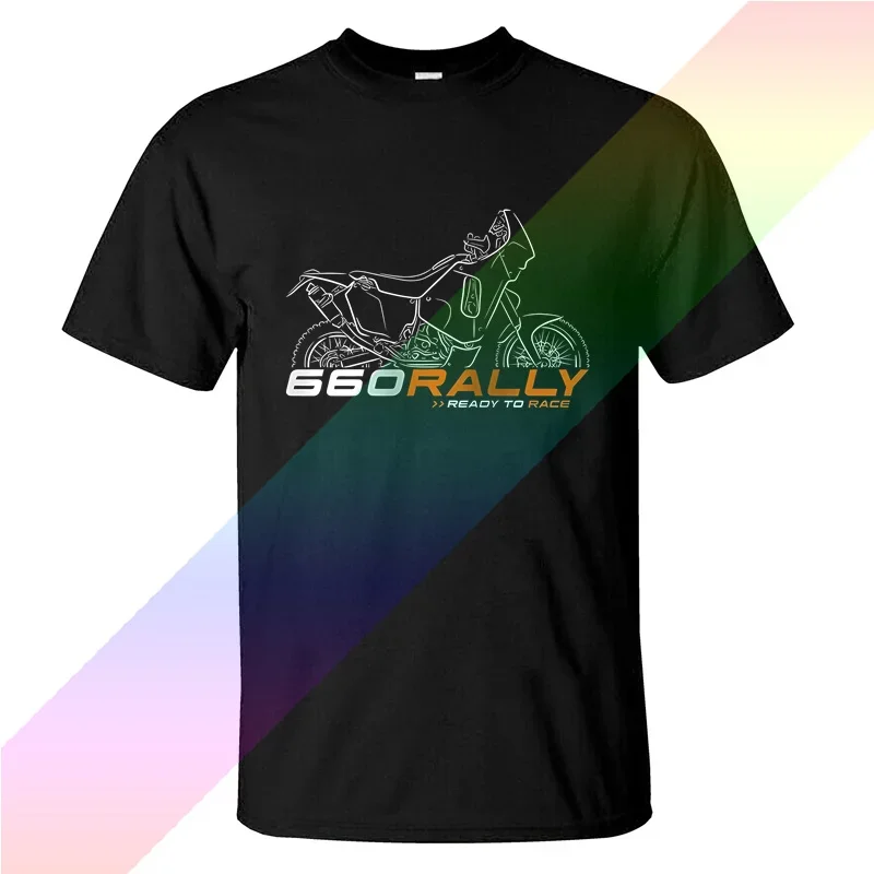 

2024 Men T Shirt Casual Ready To Race 660 Rally Replica 2002-2007 Motorcycle T-shirt Summer Short Sleeves 100% Cotton S-3XL Tee