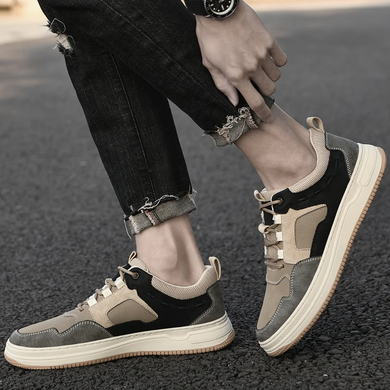 Zapatos de cuero para hombre, calzado deportivo, calzado informal, calzado para conducir, calzado para exteriores, calzado de viaje, calzado para caminar, nuevos estilos