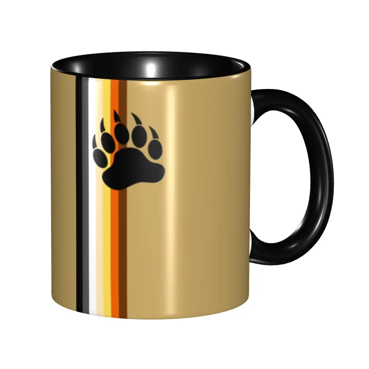 

Gay Bear Paw Flag GLBT Coffee Mugs DIY Customized LGBT Lesbian Ceramic Tea Milk Mug
