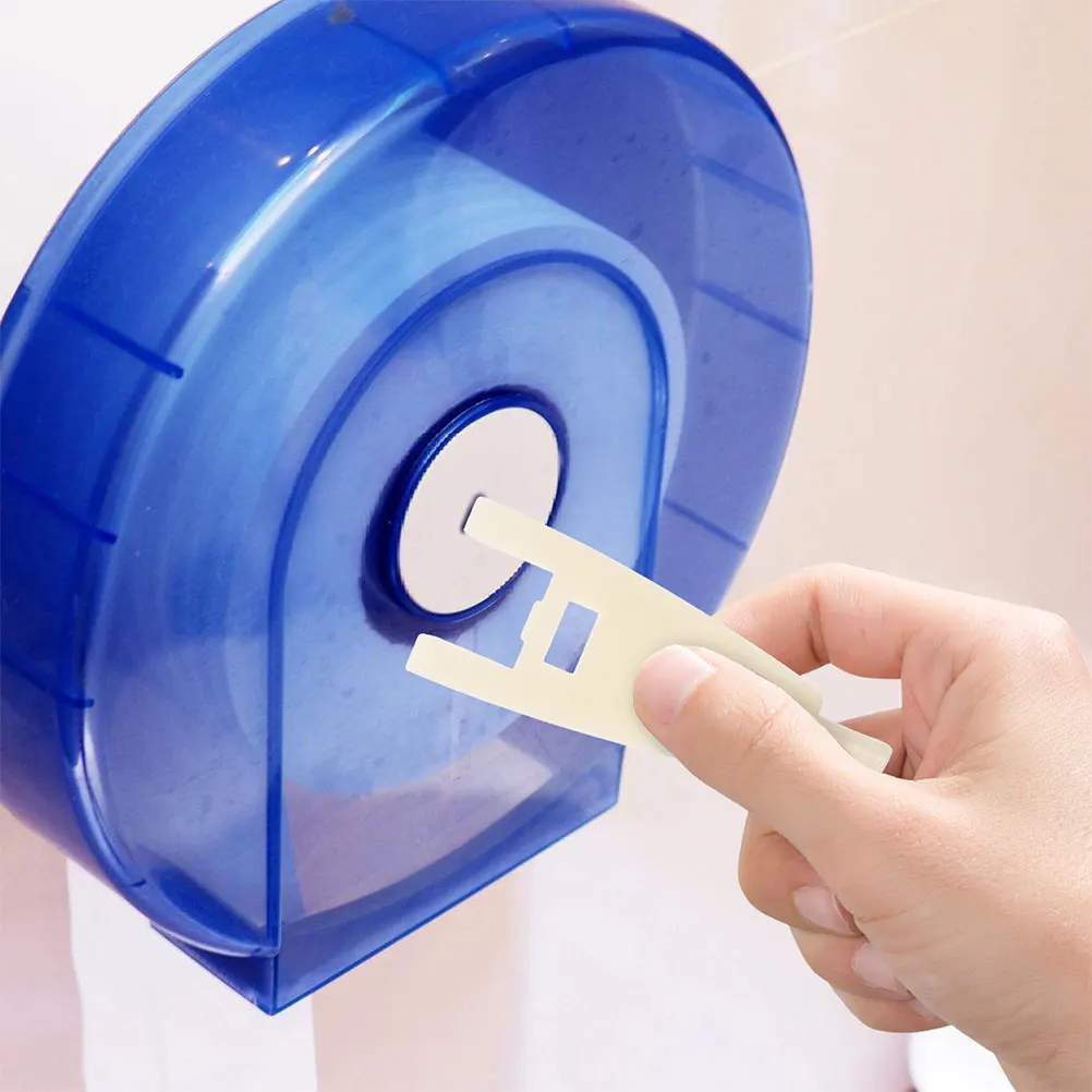 

2Pcs Toilet Paper Dispenser Key Replacement Lock Beige Plastic Tissue Box Keys Commercial Paper Towel Dispenser Set