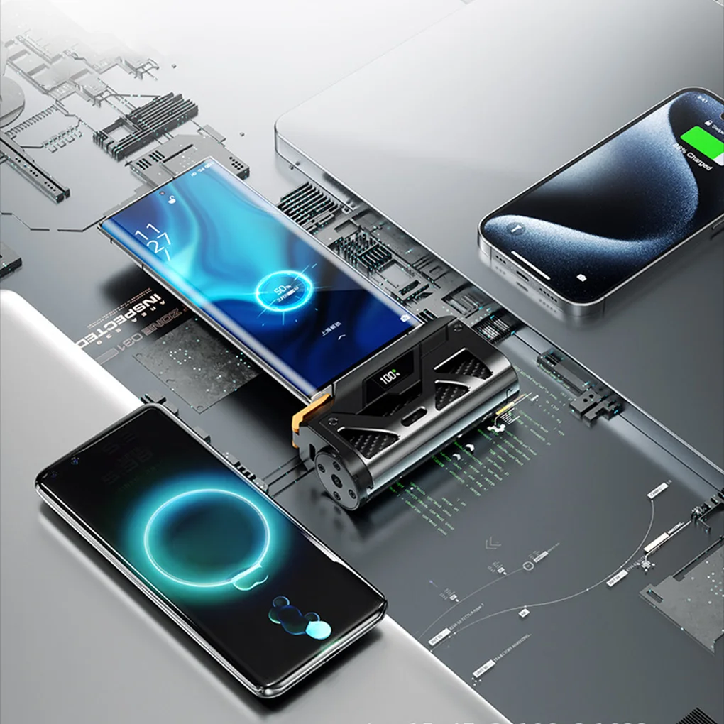 5000mAh كبسولة قوة البنك المزدوج التوصيل Mecha نمط الذيل التوصيل قوة البنك شحن سريع بنك الطاقة المحمول آيفون Xiaomi