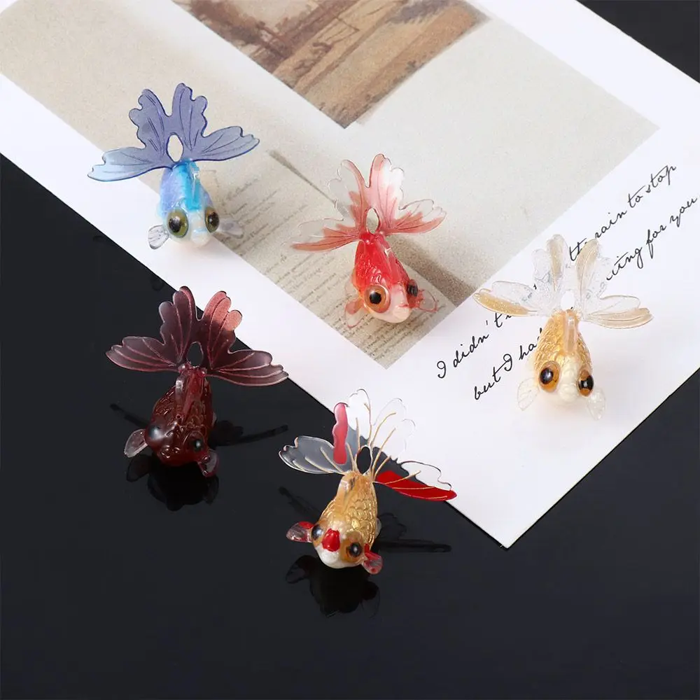 DIY Fairy Garden Mini Figurines Decoration Miniature Goldfish Ornament